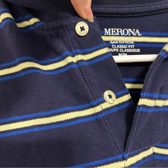 MERONA the Ultimate Polo Size Medium, Navy In Color - Picture 4 of 9